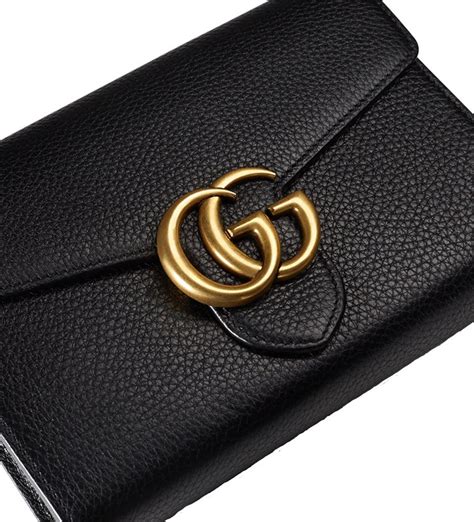 gucci marmont quilted flap wallet|gucci small wallet on chain.